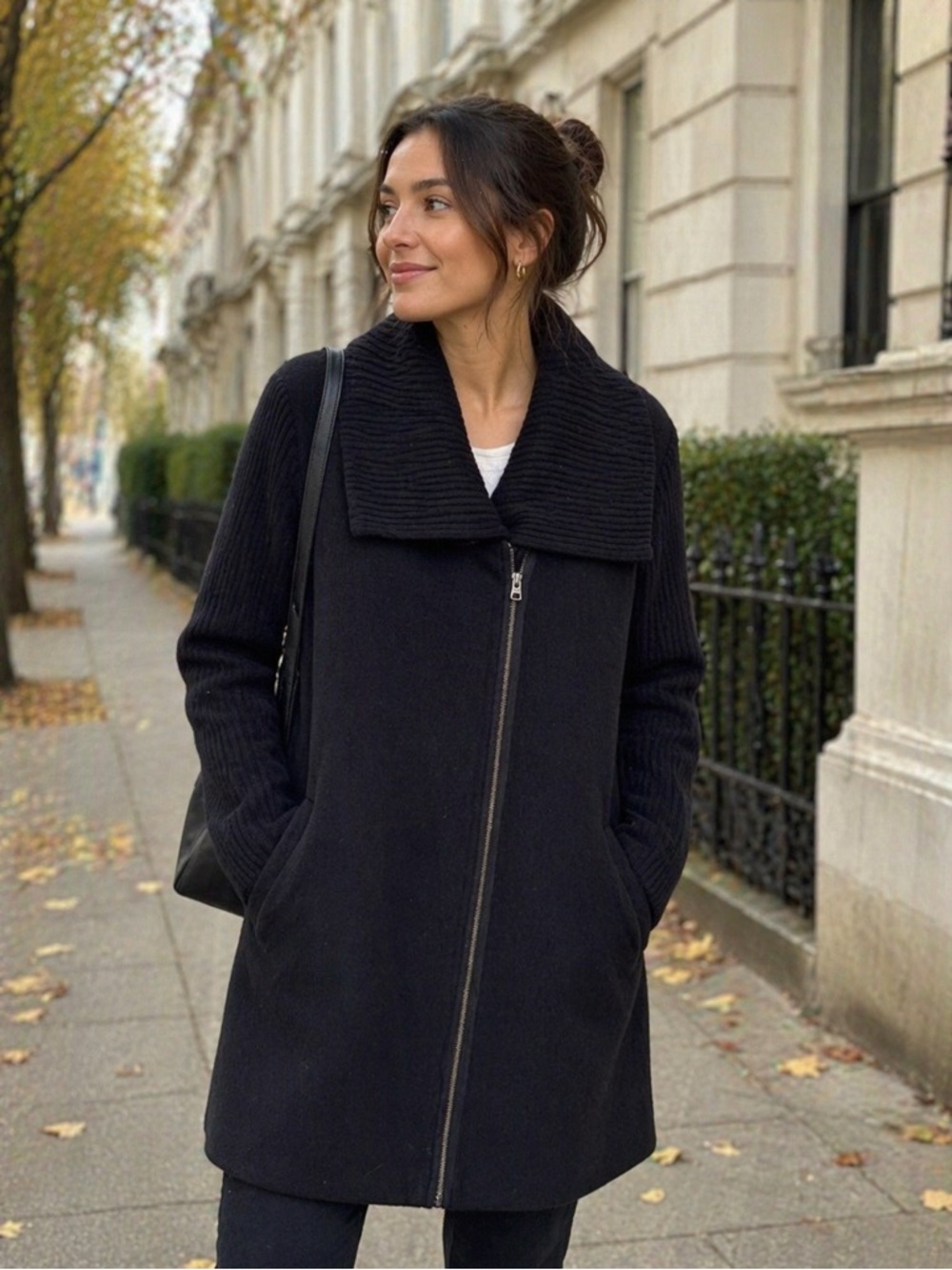 Sejour Wool Sweater Coat